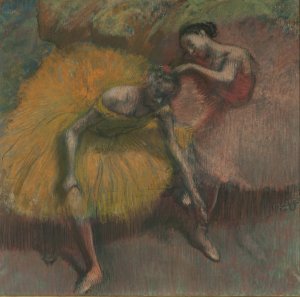 Photo de Two Dancers in Blue and Pink