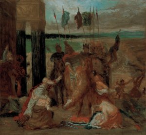 Photo de L’Entrée des Croisés à Constantinople d’après  Eugène  Delacroix