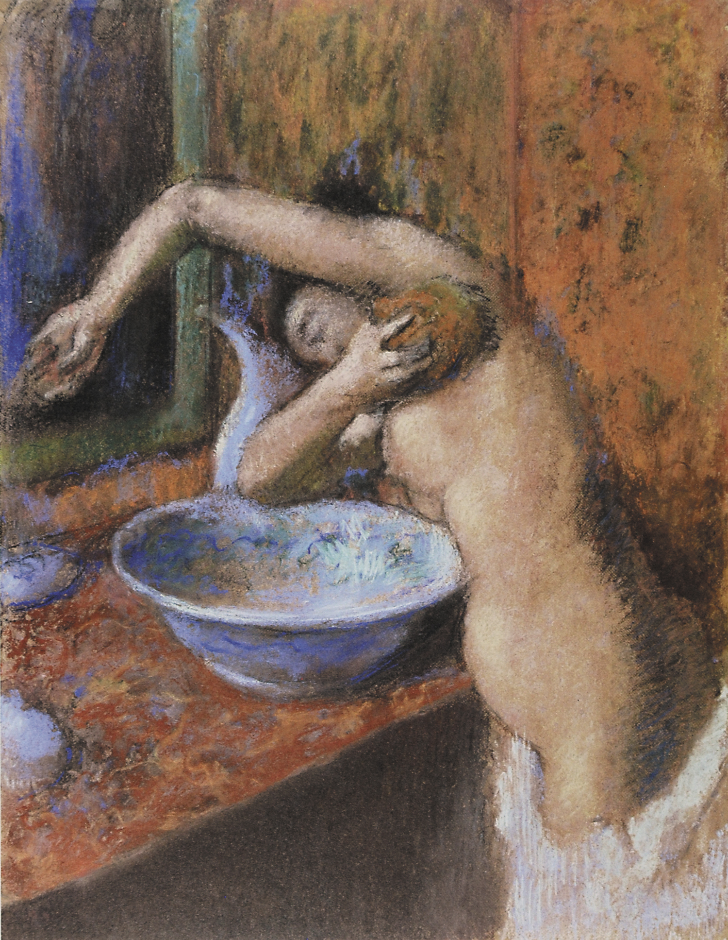 Жена купается ванне. Дега картины купальщицы.