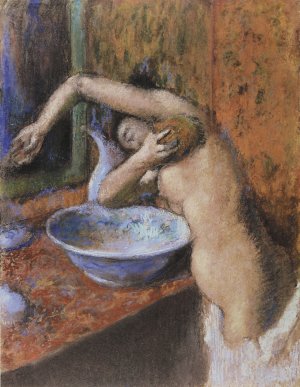 Photo de Femme à sa toilette