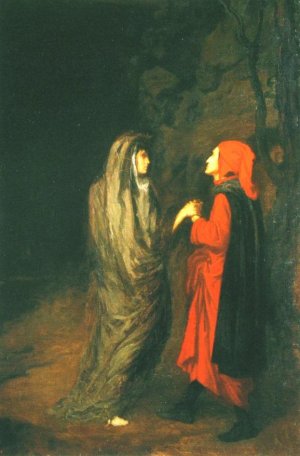 Photo de Dante et Virgile à l'entrée de l'Enfer