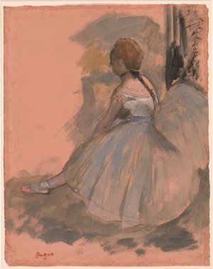 Photo de Danseuse assise. Etude pour Foyer de la danse à l’Opéra