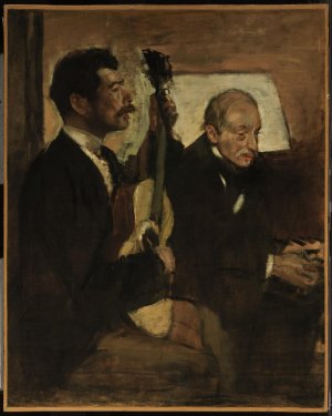 Photo de Le Père de Degas écoutant Pagans jouer de la guitare