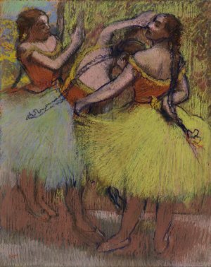 Photo de Trois danseuses avec les cheveux en tresses
