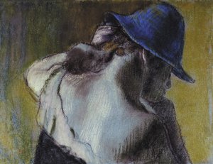 Photo de Femme au chapeau bleu