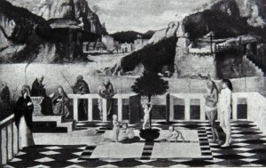 Photo de Les âmes du Purgatoire. Copie d'après Giovanni Bellini du musée du Louvre.
