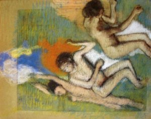 Photo de Après le bain, trois femmes nues