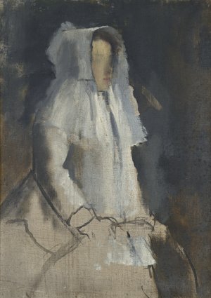 Photo de Femme à la coiffe blanche