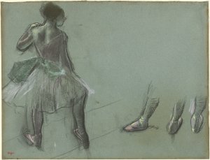 Photo de Danseuse vue de dos et études de pieds