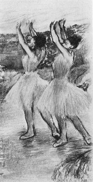Photo de Deux danseuses en rose les bras levés