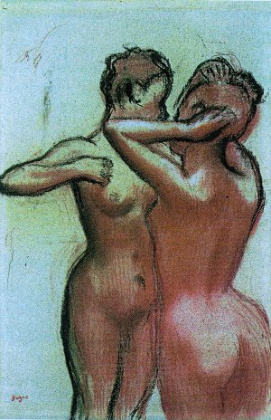 Photo de Deux femmes nues debout