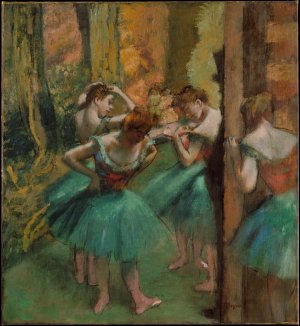 Photo de Danseuses en rose et vert