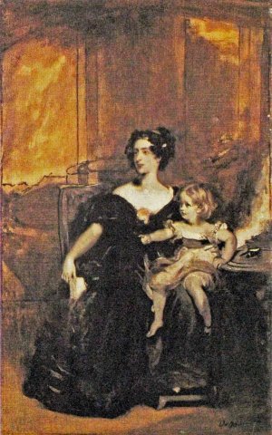 Photo de Portrait of Lady Gower and Her Daughter