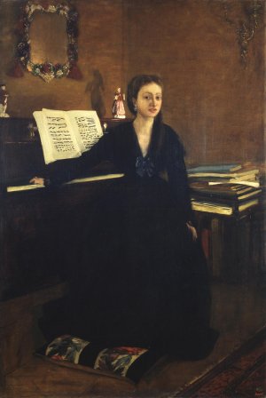 Photo de Mme Camus au piano