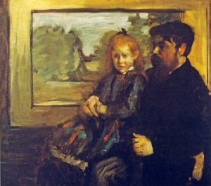 Photo de Henri Rouart and His Daughter Hélène