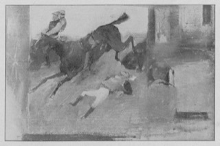 Aux courses; le jockey blessé