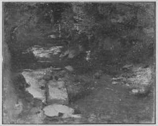 Le ruisseau; sous bois