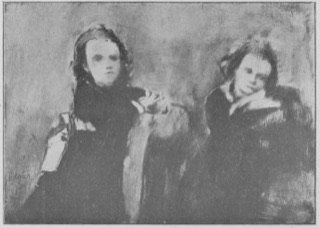 Deux fillettes.