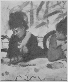 Au café (deux femmes attablées)