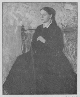 Portrait de femme en robe noire