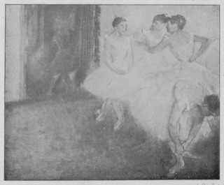 Quatre danseuses au foyer