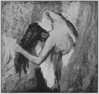Femme s'essuyant