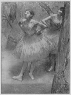 Deux danseuses (décor d'arbres)