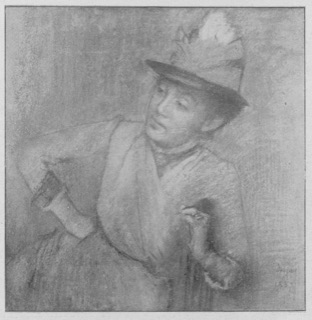Femme assise (chapeau à ruban jaune)
