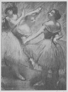 Groupe de danseuses (jupes rouges)