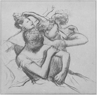 Quatre danseuses vues à mi-corps.