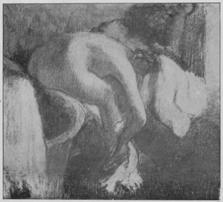 Après le bain (femme s'essuyant la jambe)