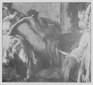 Femme sortant du bain