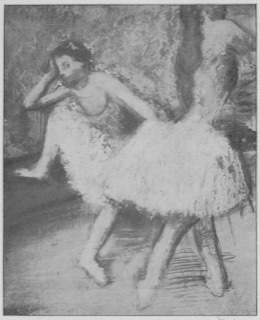 Deux danseuses, jupes à pailletis jaune
