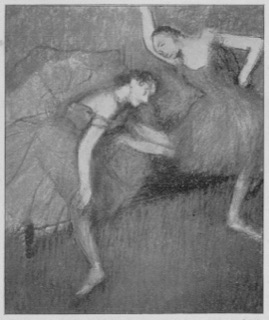 Deux danseuses au foyer