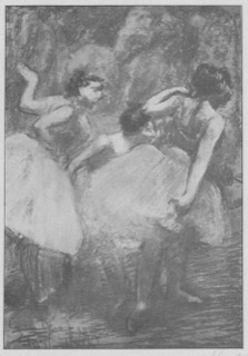 Danseuses (jupes violettes et jaunes)
