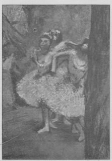 Trois danseuses (jupes saumon à pailletis blanc)
