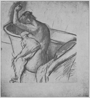 Après le bain (femme s'essuyant)