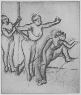 Trois danseuses en maillot.