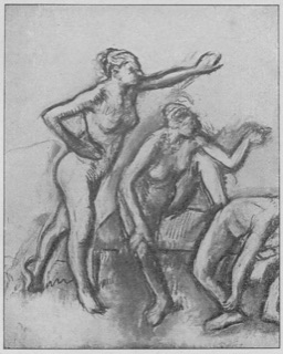 Groupe de danseuses en maillot.