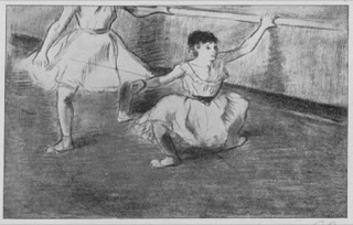 Danseuses à la barre.