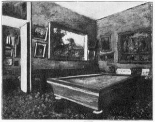 Intérieur; une salle de billard