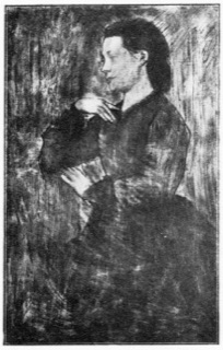 Jeune femme, vue de profil