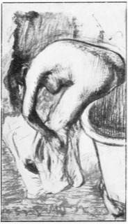Baigneuse s'essuyant