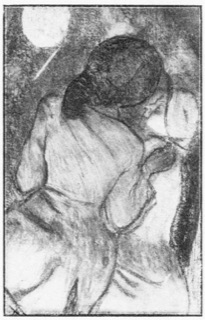 Femme vue de dos et fillette