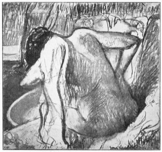 Femme à sa toilette