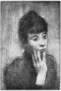 Buste de femme en corsage vert