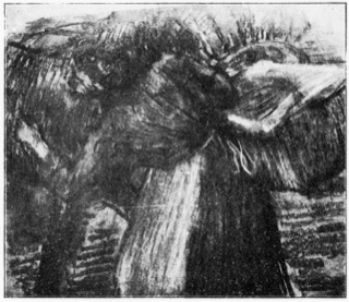 Blanchisseuse et cheval