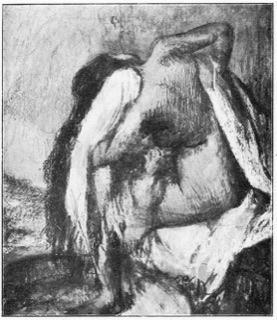 Le tub, femme s'essuyant