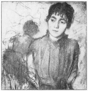 Buste de jeune femme vue de face