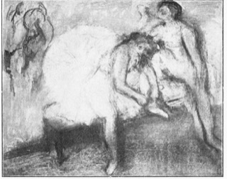 Deux danseuses au repos